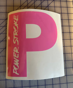 Power Stroke Decal Pink