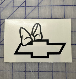 Chevy Decal with Bow