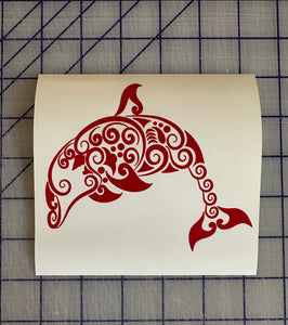 Dolphin car decal