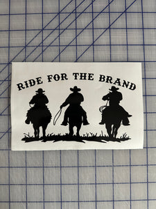 Ride for the brand decal sticker