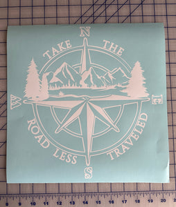 Take the Road Less Traveled Adventure Decal