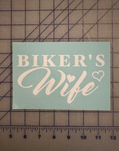 Load image into Gallery viewer, Bikers Wife car decal 