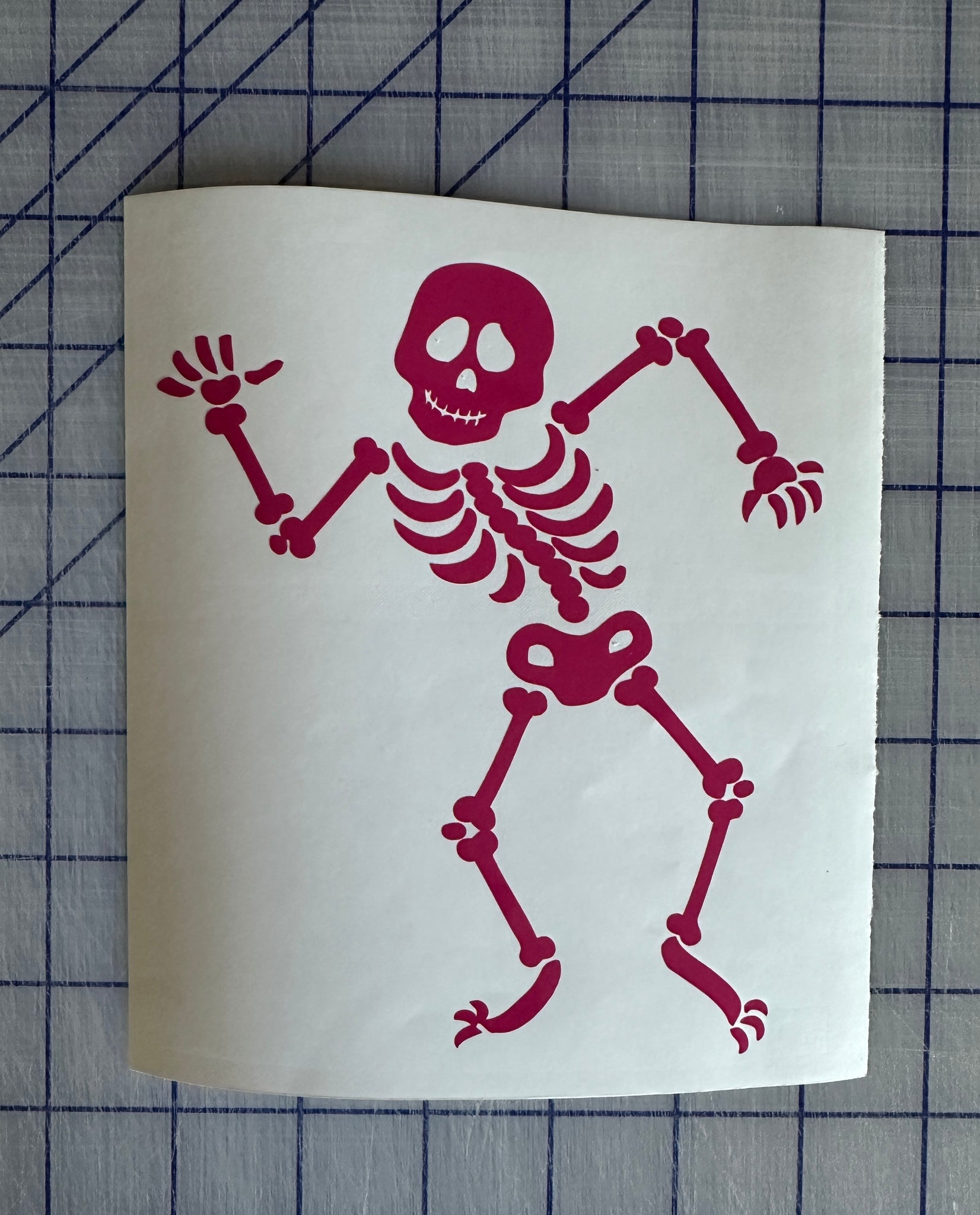 Skeleton Decal Custom Vinyl Car Truck window Laptop Halloween Sticker ...