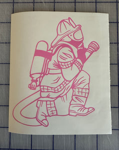 Fireman decal sticker