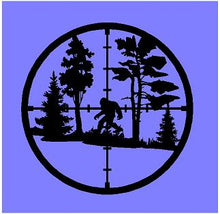 Load image into Gallery viewer, Sasquatch crosshairs target car vinyl decal