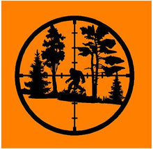 Load image into Gallery viewer, Big foot target crosshairs vinyl car decal