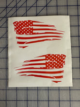 Load image into Gallery viewer, USA distressed flag decals