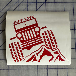 Jeep life decal