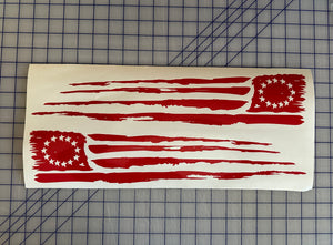 Betsy Ross Distressed Flag decals 