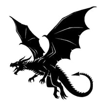 Load image into Gallery viewer, Flying Black Dragon vinyl die cut decal