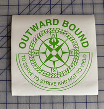 Load image into Gallery viewer, Outward Bound Decal Custom Vinyl car truck window Adventure compass sticker