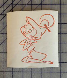 Judy Jetson car decal sticker