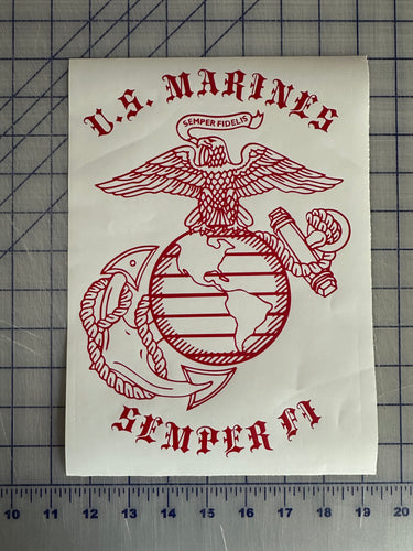 USMC EGA Semper Fi Decal
