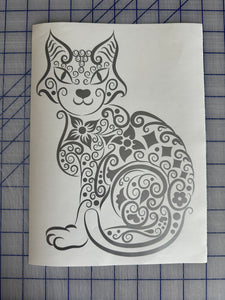 Cat decal sticker
