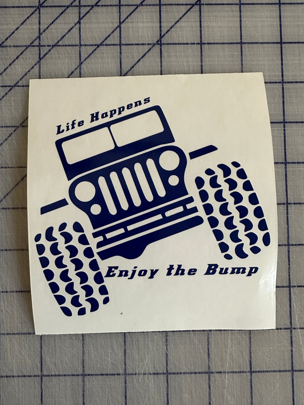 Life happens enjoy the bumps jeep decal