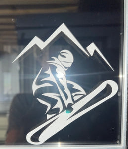 Snowboarder Decal Custom Vinyl Car Truck Window Laptop Snowboard Sticker
