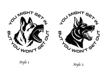 Load image into Gallery viewer, German Shepherd Warning Decal