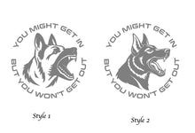 Load image into Gallery viewer, German Shepherd Vinyl car window decal sticker