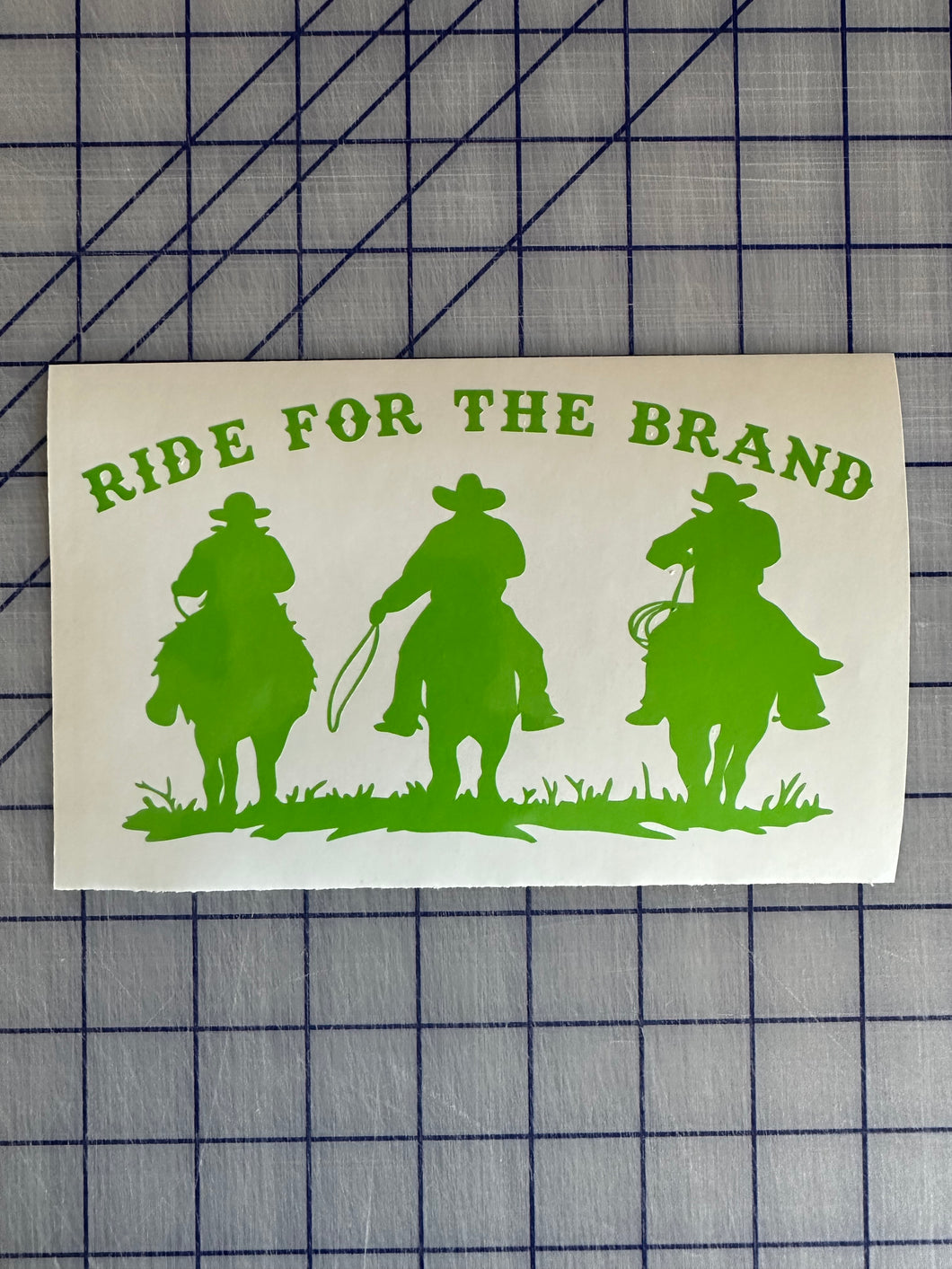 Ride for the Brand Cowboy decal