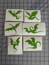 Load image into Gallery viewer, Set of 6 dragon decals