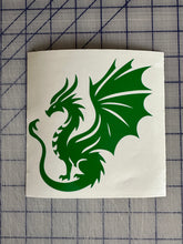 Load image into Gallery viewer, Bold green dragon decal sticker