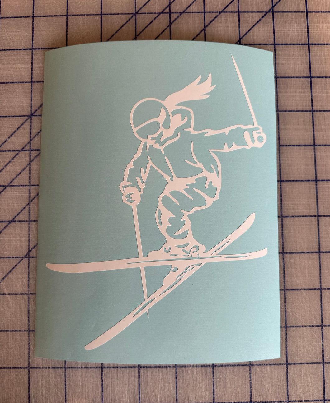 Freestyle Snow skier car decals sticker