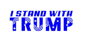 I Stand with Trump decal