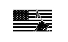 Load image into Gallery viewer, Iwo Jima American Flag Vinyl Decal Sticker
