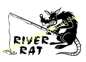 River Rat Decal