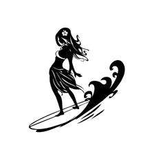 Load image into Gallery viewer, Hula Hawaiin Surfer girl decal