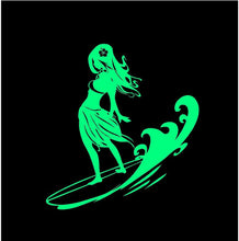 Load image into Gallery viewer, hawaiin Surfer Girl car vinyl decal sticker