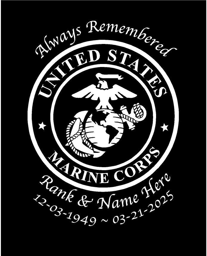 usmc memorial car decal
