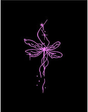 Load image into Gallery viewer, Tattoo style dragonfly car decal