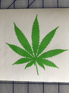 Pot Leaf Decal Custom car truck window laptop marijuana sticker