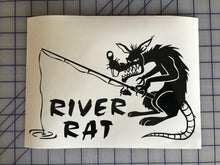 Load image into Gallery viewer, River Rat Boat Decal Custom Vinyl Decal Sticker