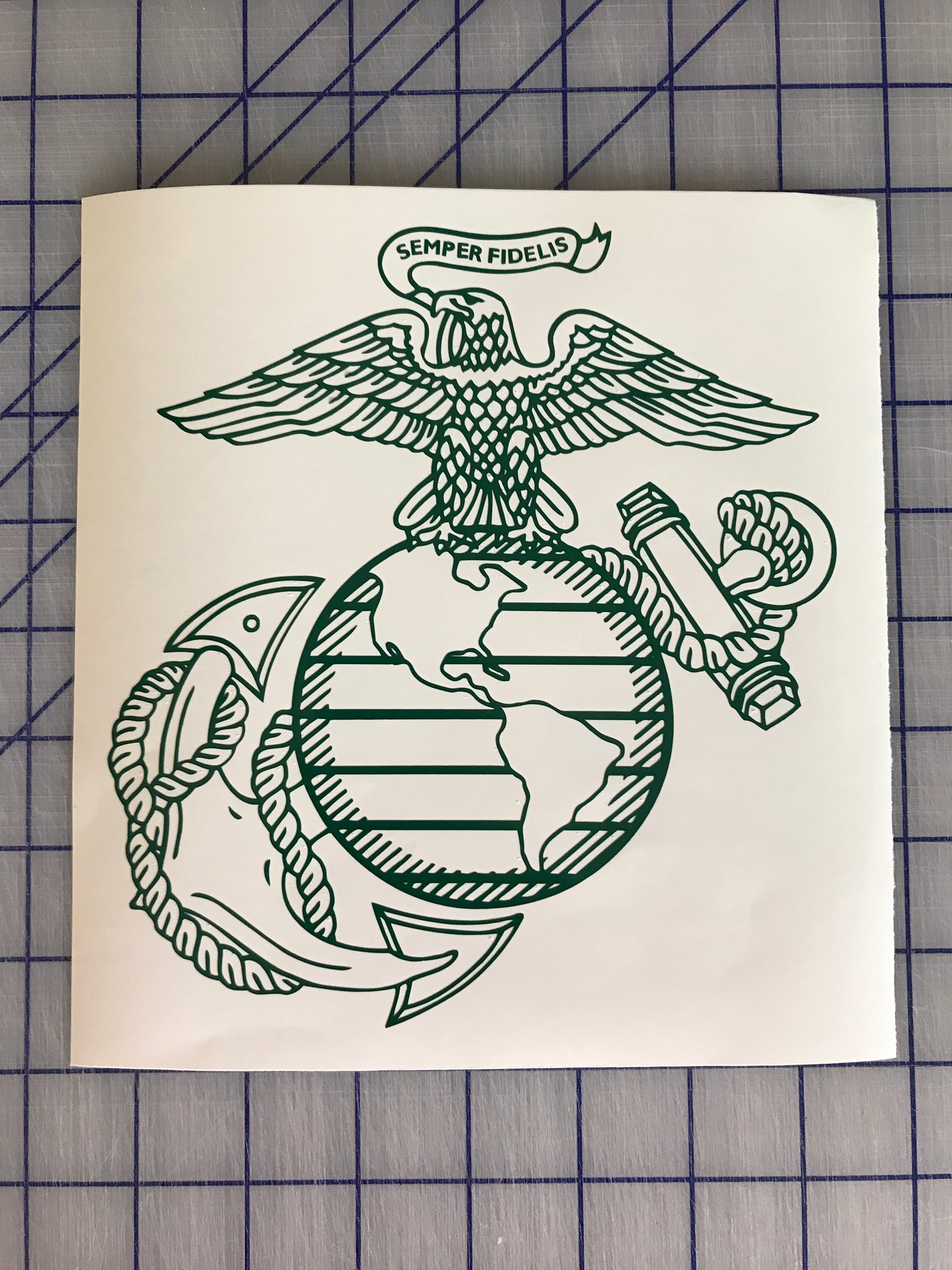 USMC EGA decal USMC car decal Marine decal Custom Vinyl Decal Diecut ...
