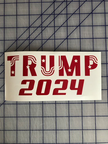 Trump 2024 Decal Custom Vinyl Political Car Truck Window Election Sticker