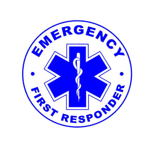 First Responder Emergency Decal