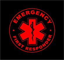 Load image into Gallery viewer, First Responder Star of Life decal