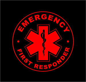 First Responder Star of Life decal