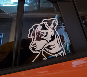 Jack Russell dog decal Custom Vinyl car truck window sticker