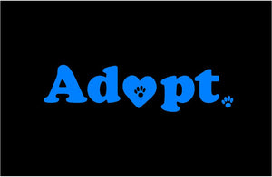 Adopt animal car decal