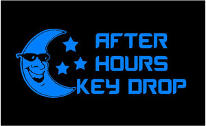 auto shop after hours key drop decal