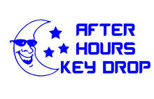 Load image into Gallery viewer, Business after hours key drop window decal door sticker
