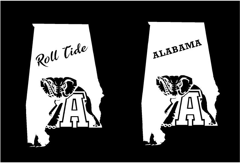 Roll Tide Window Decals