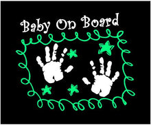 Load image into Gallery viewer, baby on board car window decal