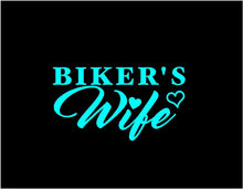 Load image into Gallery viewer, bikers wife decal car truck window sticker