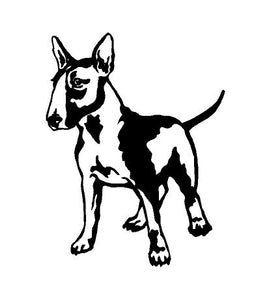 bull terrier dog decal