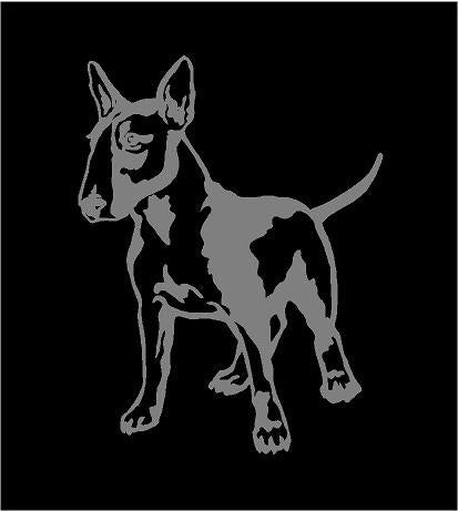 BULL TERRIER Vinyl Sticker - English Bully Dog Puppy Gladiator - Die Cut  Decal - Minglewood Trading