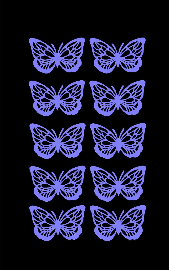 Butterfly Decals Custom Vinly Decals Craft Project Stickers Set of 10